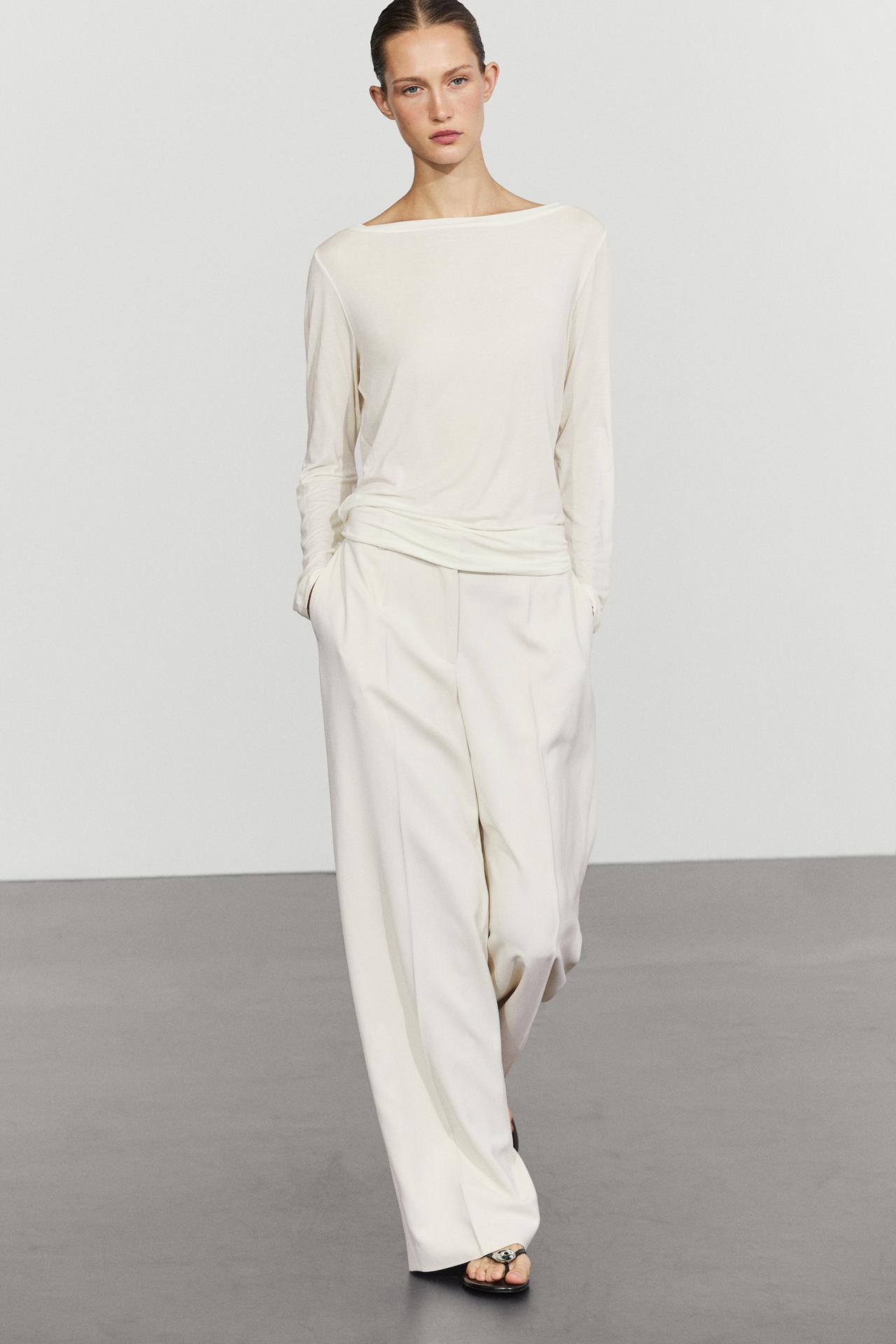 Flowing wide-leg pants — Ice