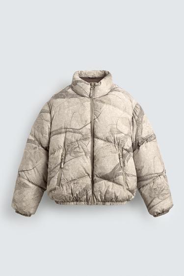 ABSTRACT PRINT PUFFER JACKET - Printed by Zara - Image 7