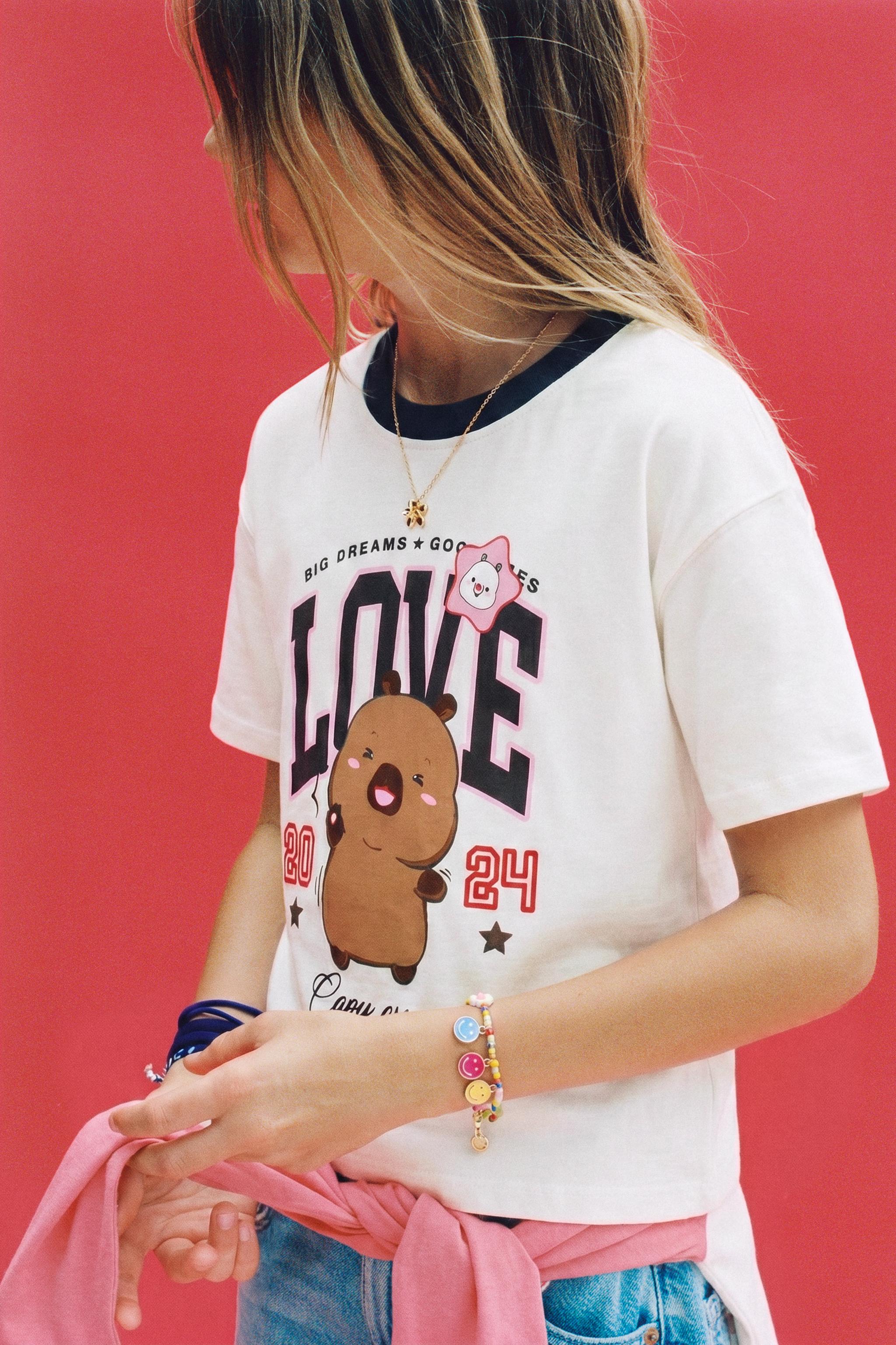CAPYFUN © VARSITY PRINT T-SHIRT — White