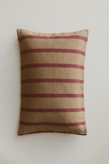 STRIPED CUSHION COVER - Mustard by Zara