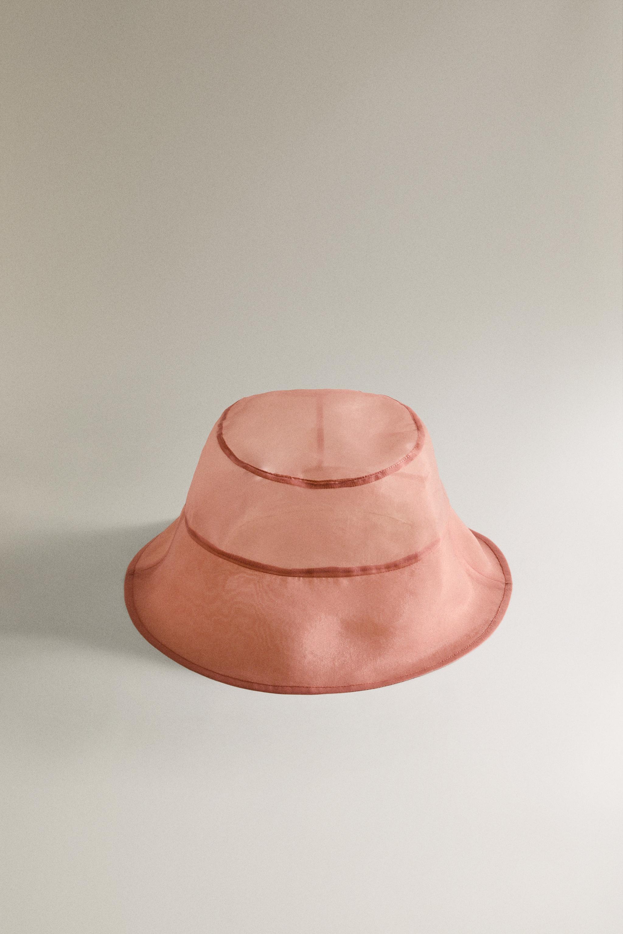 オーガンザ セミシアーハット - ピンク | ZARA Japan / 日本