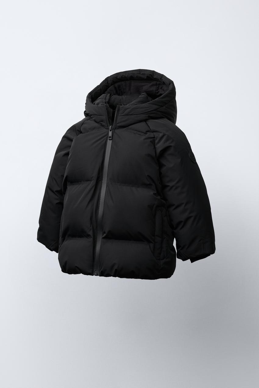 WATER REPELLENT HOODED PUFFER JACKET