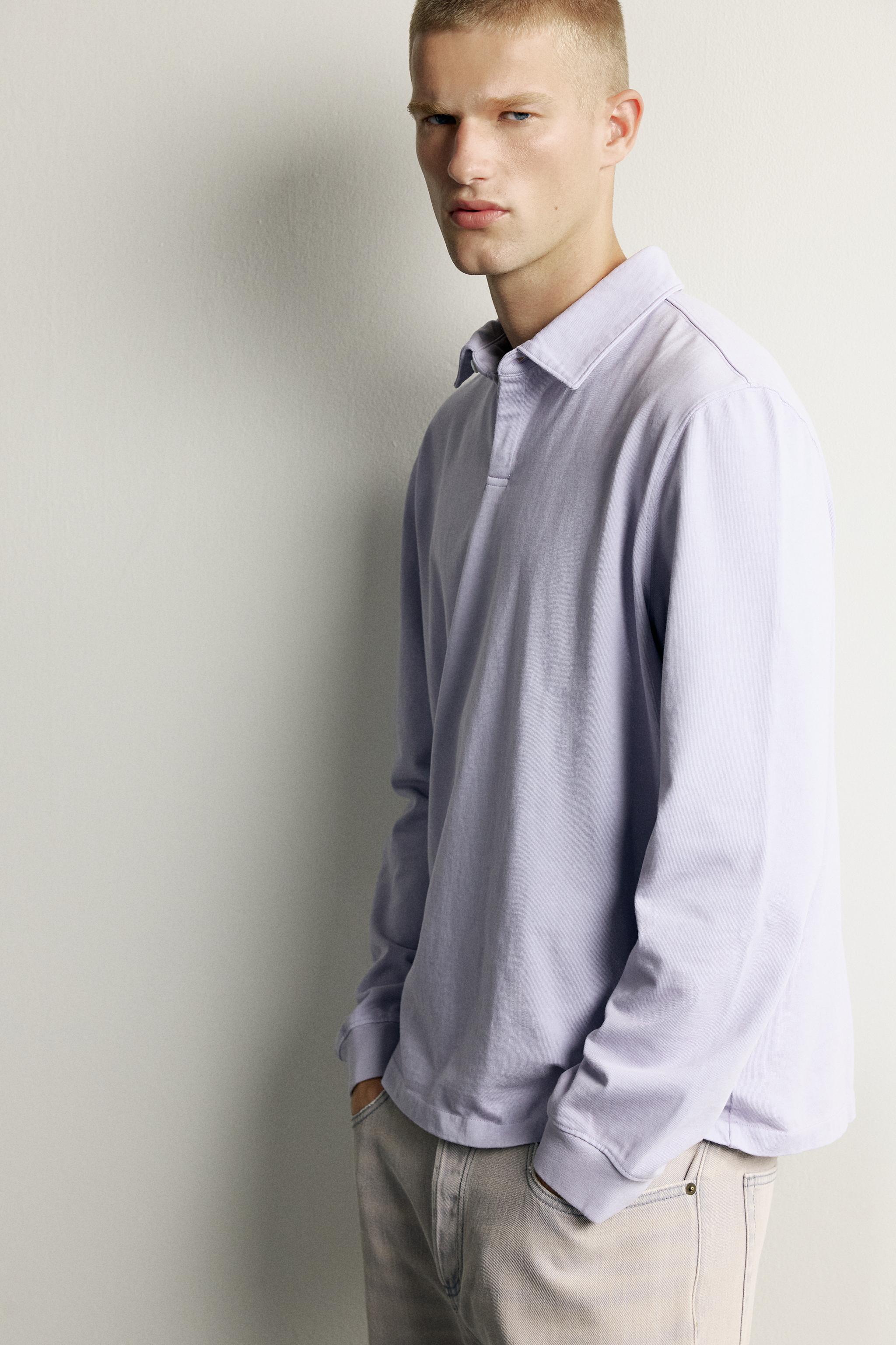 REGULAR FIT POLO SWEATSHIRT