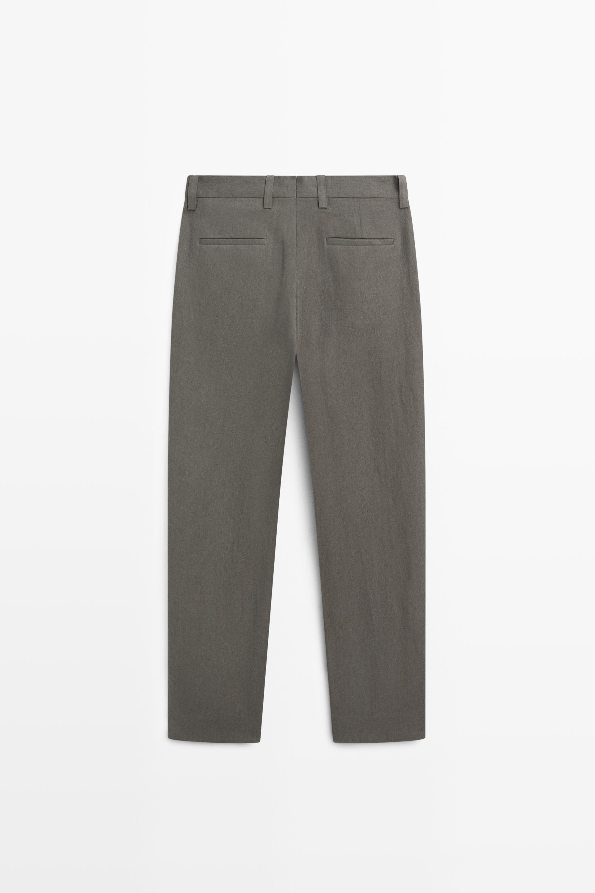 Linen suit trousers