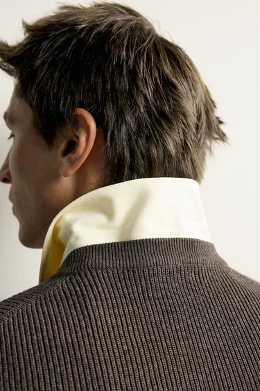 JERSEY REGULAR FIT PUNTO PERLADO - Marrón vigoré de Zara