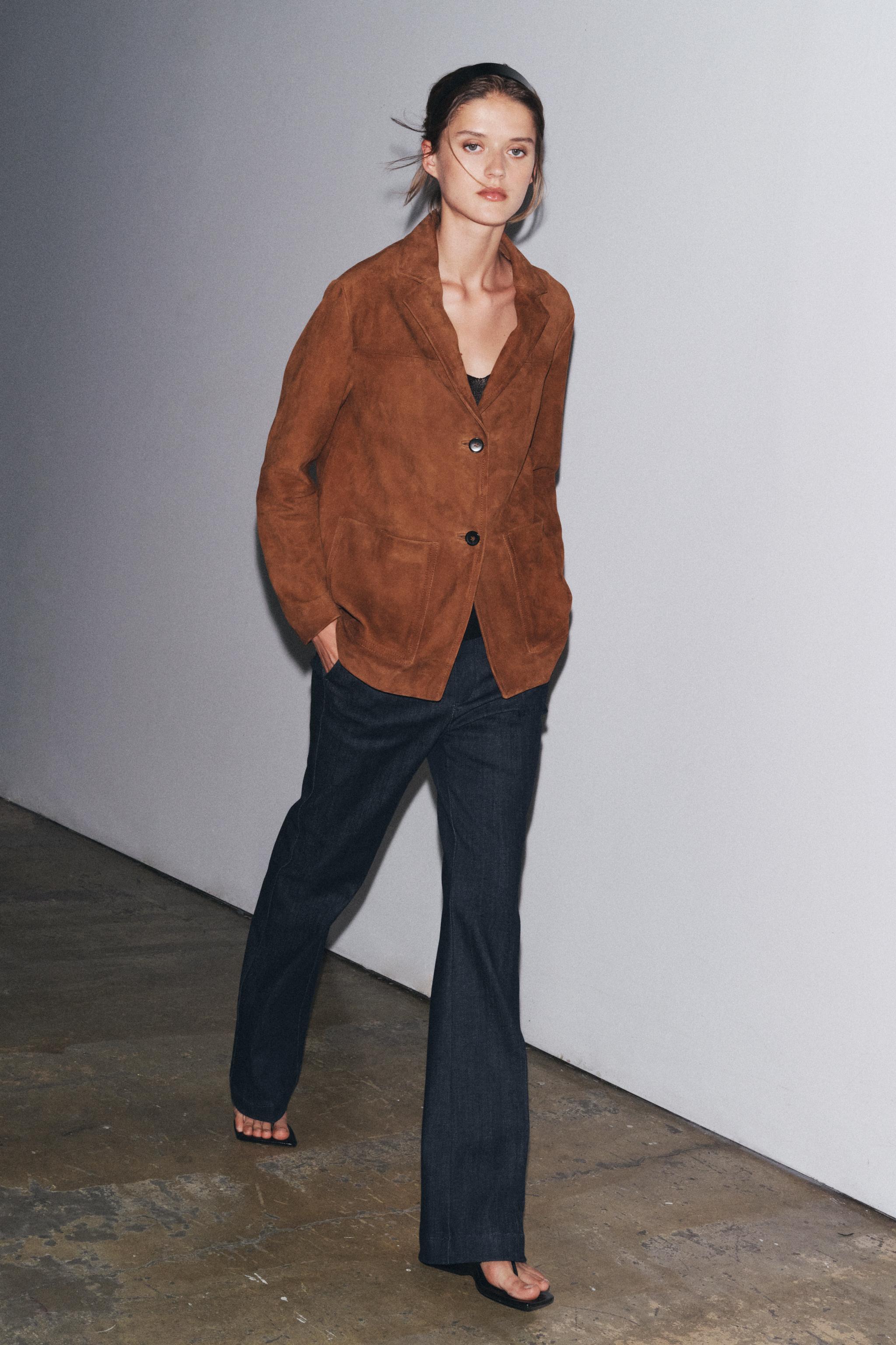 激安挑戦！！ OVERSIZE SUEDE 100% BLAZER EDITION LIMITED COLLECTION ZW ニット/セーター