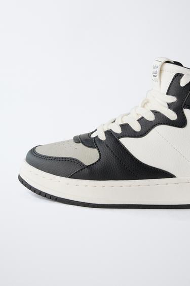 BASKETS MONTANTES DE SPORT CONTRASTE - Gris de Zara - Image 3