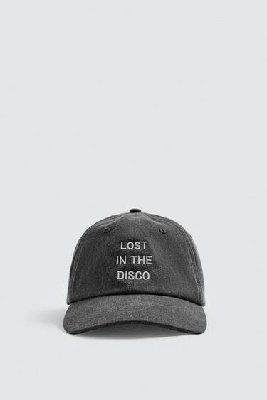 CASQUETTE DÉLAVÉE BRODÉE - Noir de Zara - Image 4