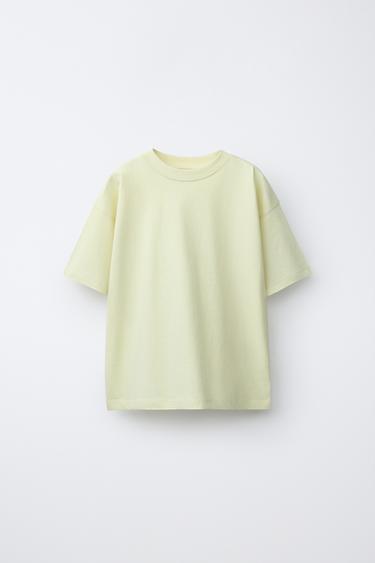 3-PACK OF PLAIN AND STRIPED SHORT SLEEVE T-SHIRTS - Light lime green by Zara - Image 1