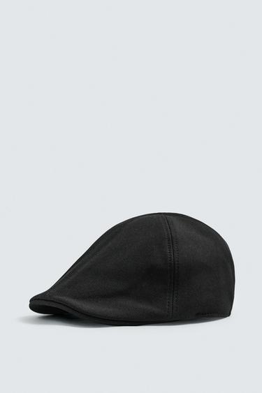 ПЛОСКАЯ КЕПКА ИЗ РЕЛЬЕФНОЙ ТКАНИ — ЧЕРНЫЙ от Zara