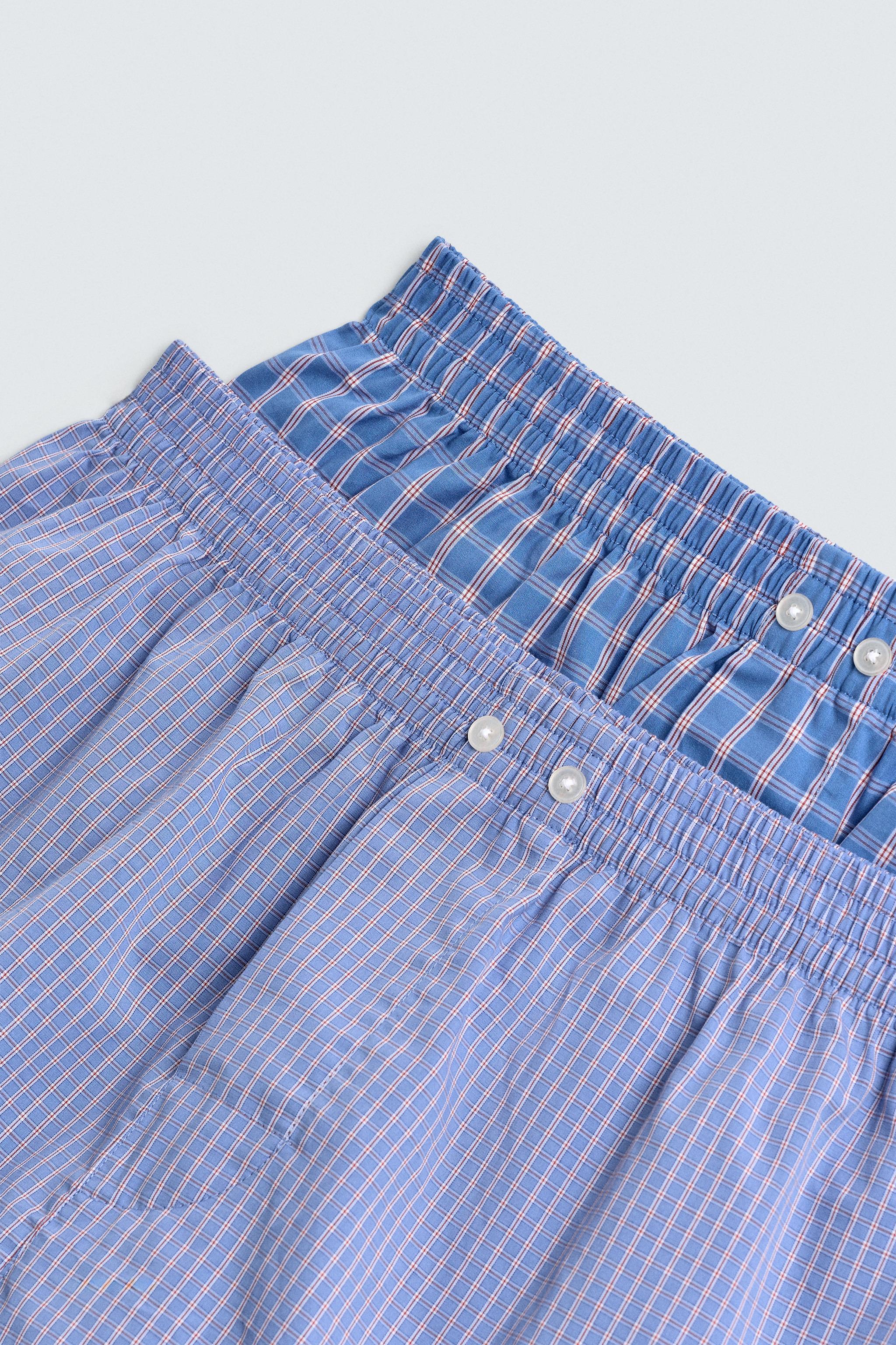 TWO-PACK OF COMBINED POPLIN BOXERS
