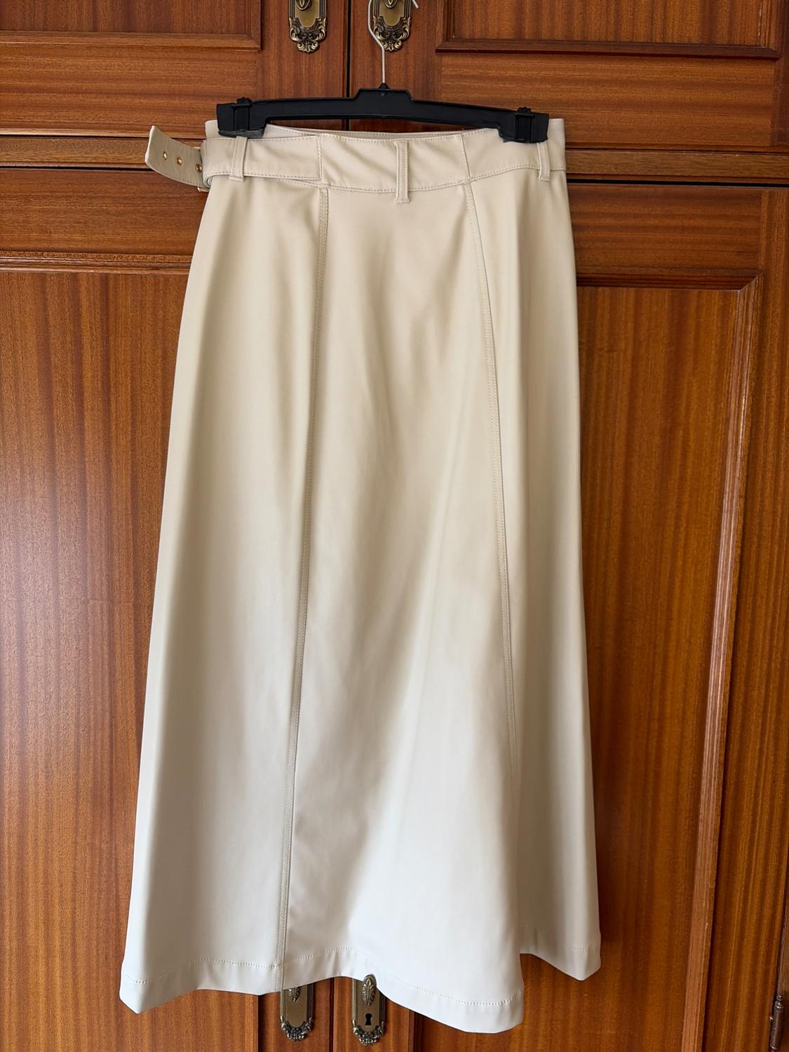 FAUX LEATHER MIDI SKIRT - Image 4