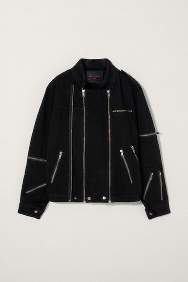 Zara ZIPPERED JACKET KATE MOSS X ZARA - Black