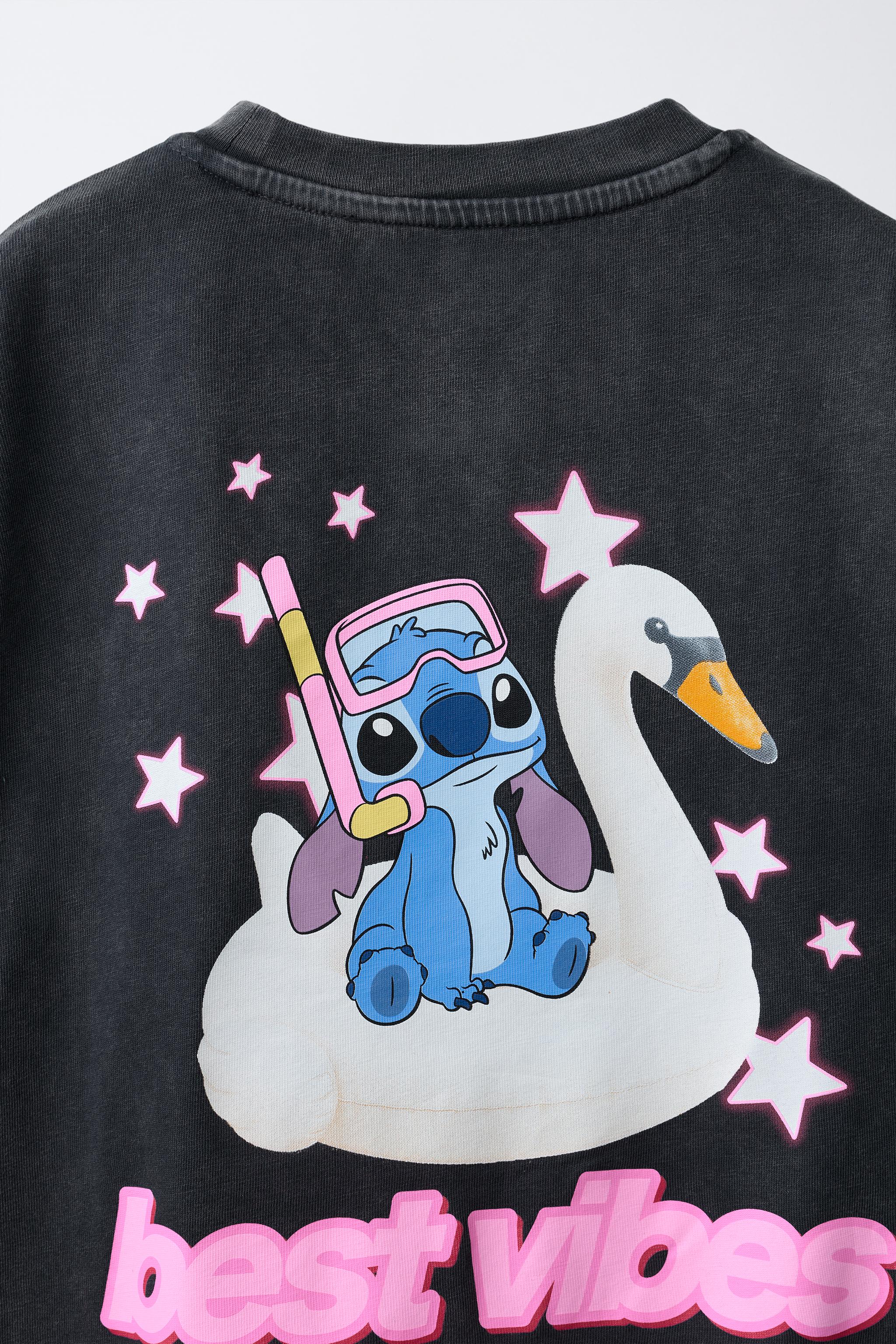 T-SHIRT EFFET DÉLAVÉ LILO & STITCH © DISNEY