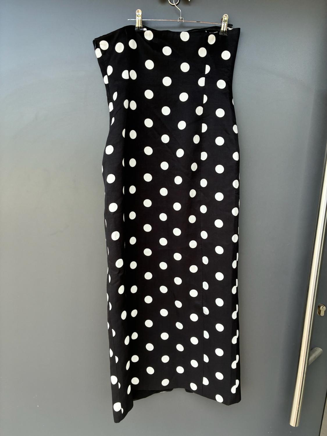ZW COLLECTION STRAPLESS POLKA DOT DRESS - Image 4