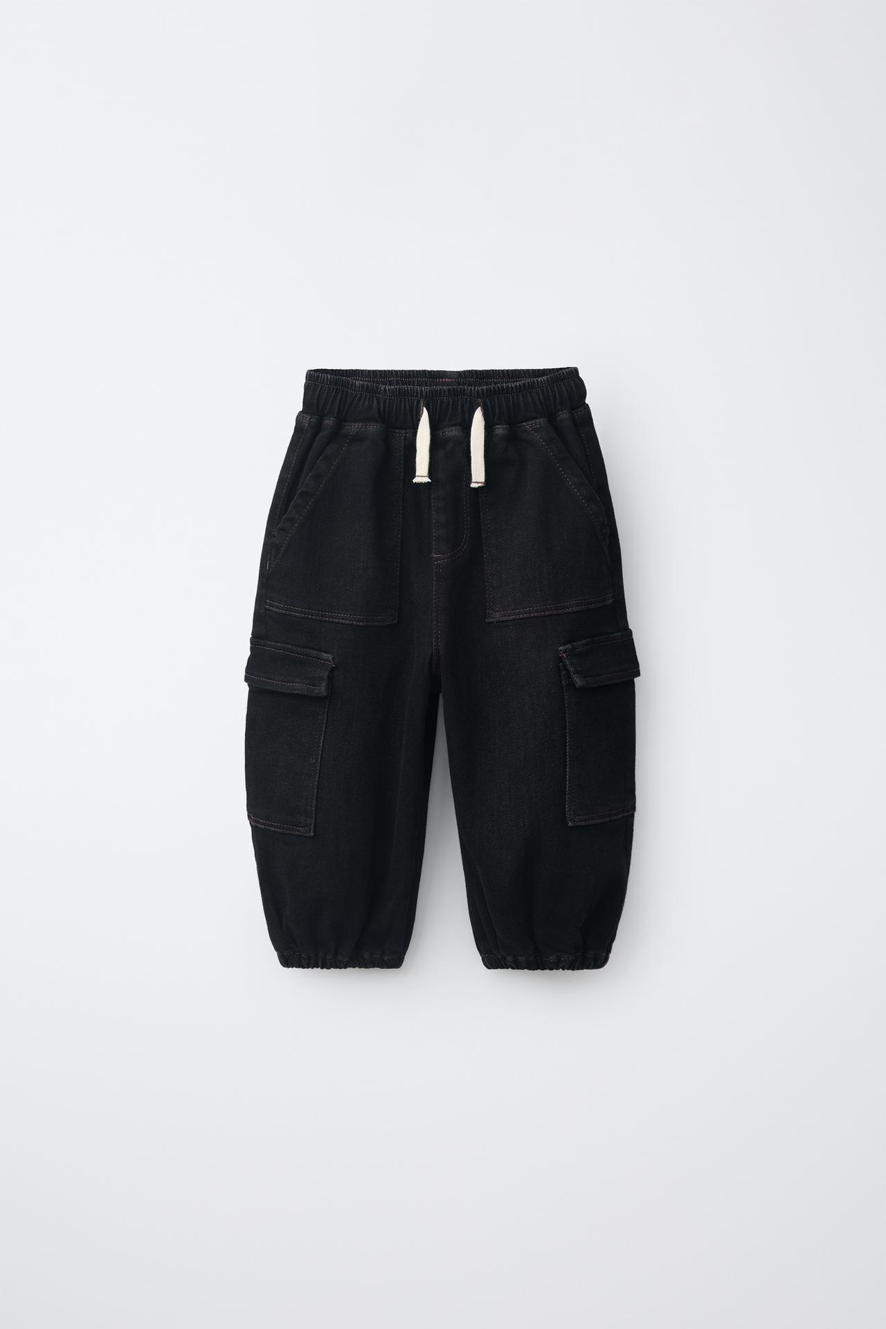 COMFY CARGO JOGGER JEANS — Dark gray