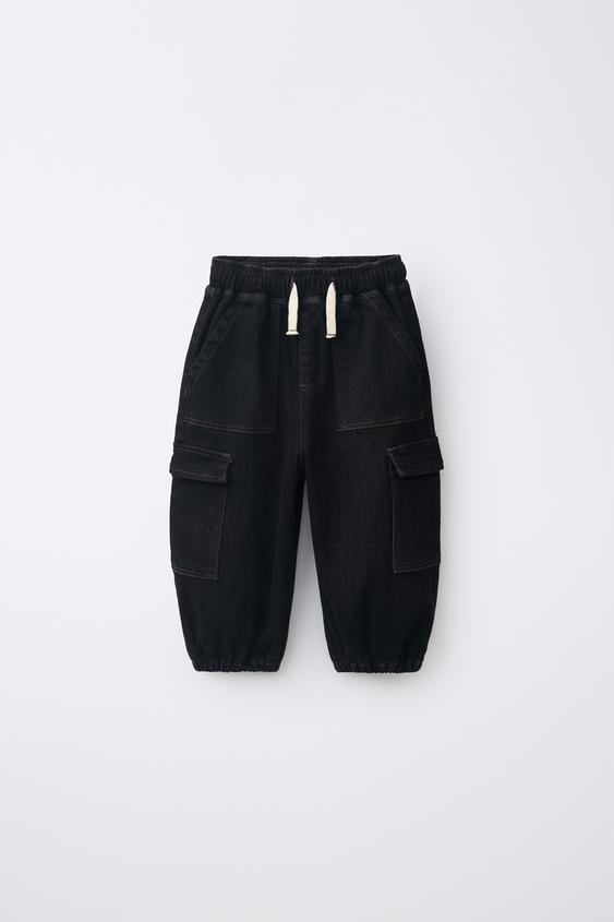 COMFY CARGO JOGGER JEANS - Dark grey by Zara - Image 0