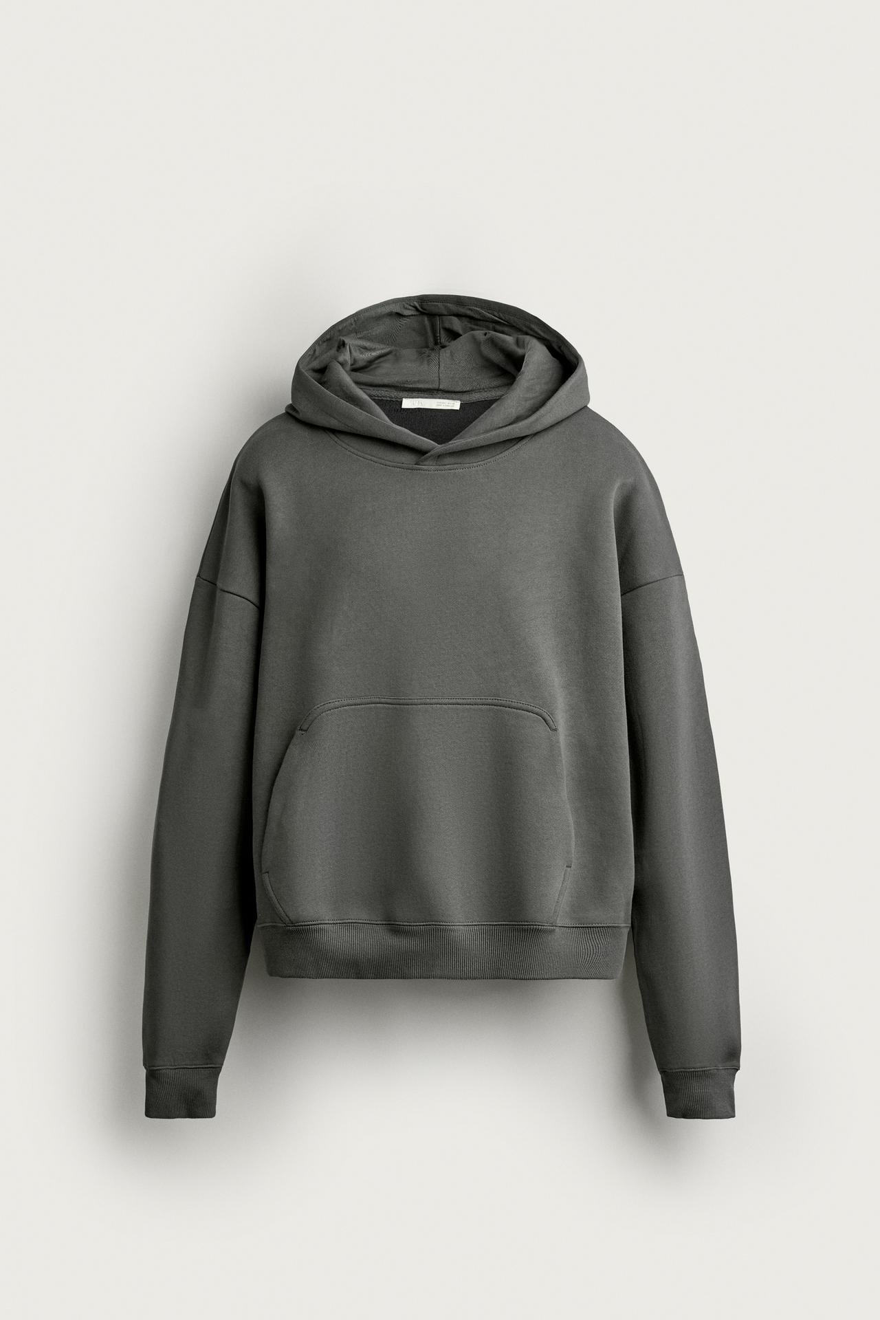 COMPACT BOXY FIT HOODIE — Blue green