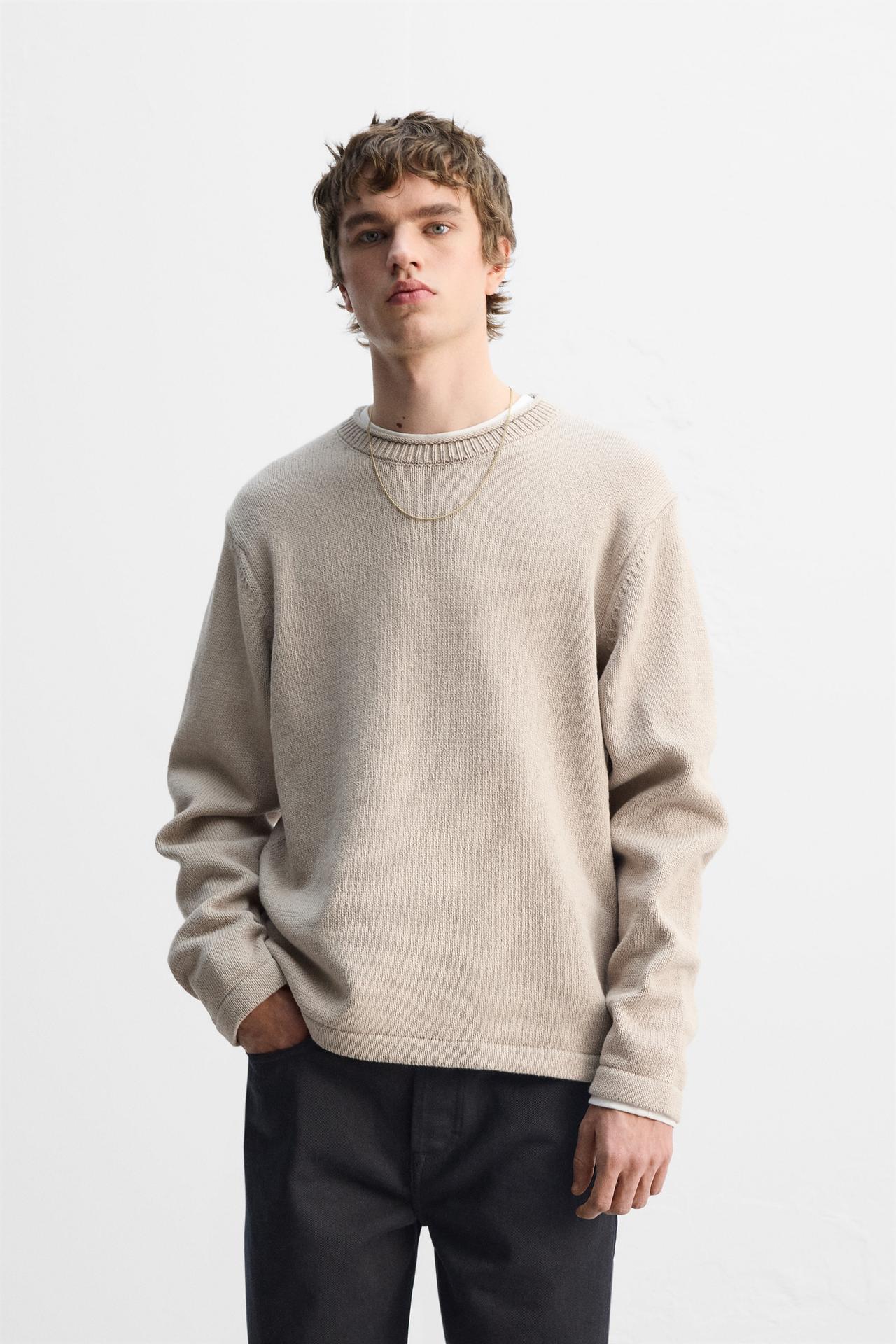 CUFFED TRIM SWEATER