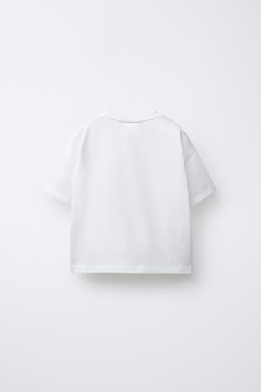 SLOGAN PRINT T-SHIRT - White by Zara - Image 1