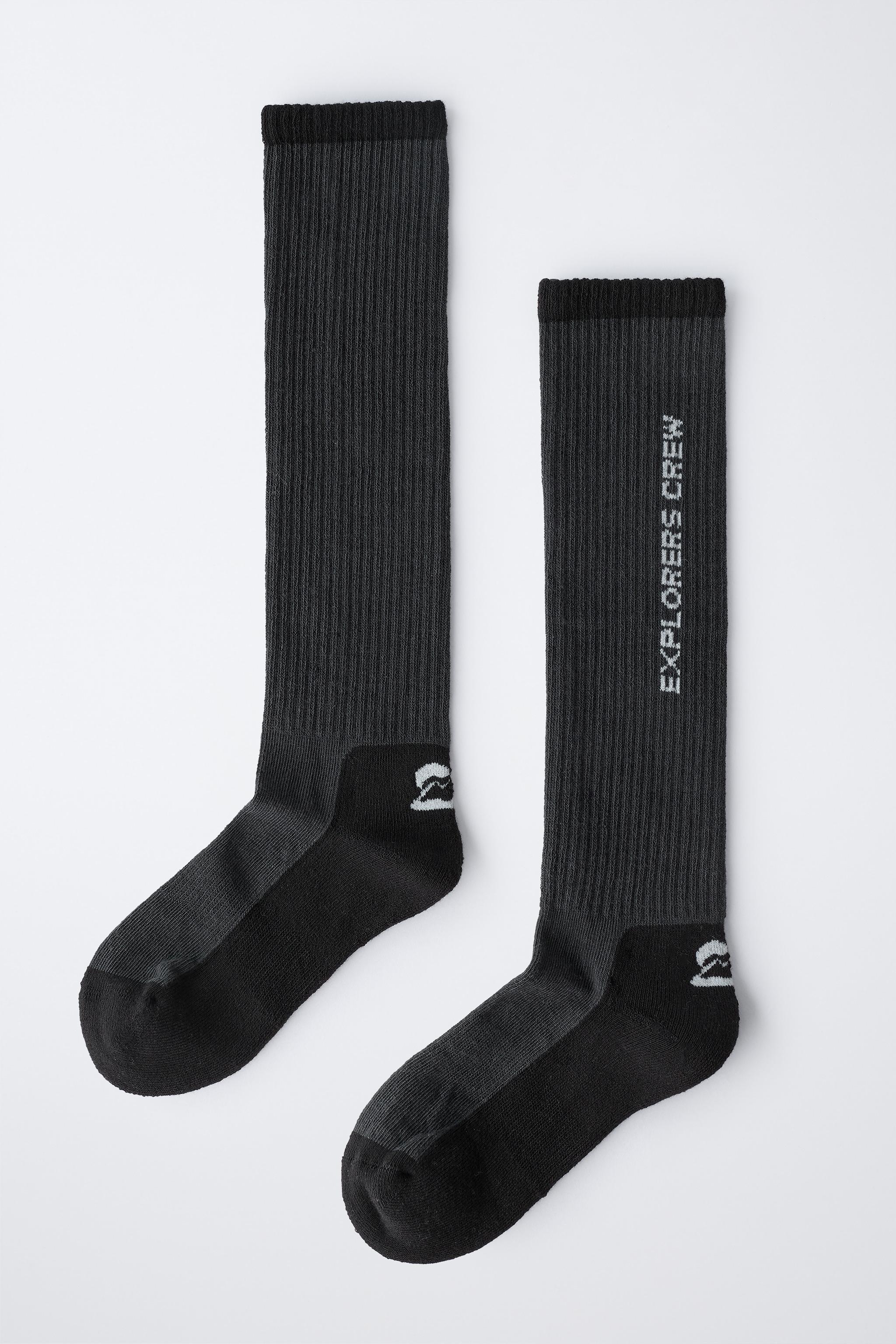 THERMAL LONG SOCKS WITH TEXT