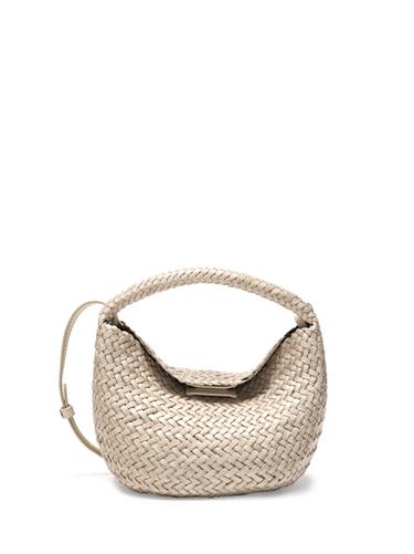 Bolso mini trenzado piel napa - Crudo de Zara
