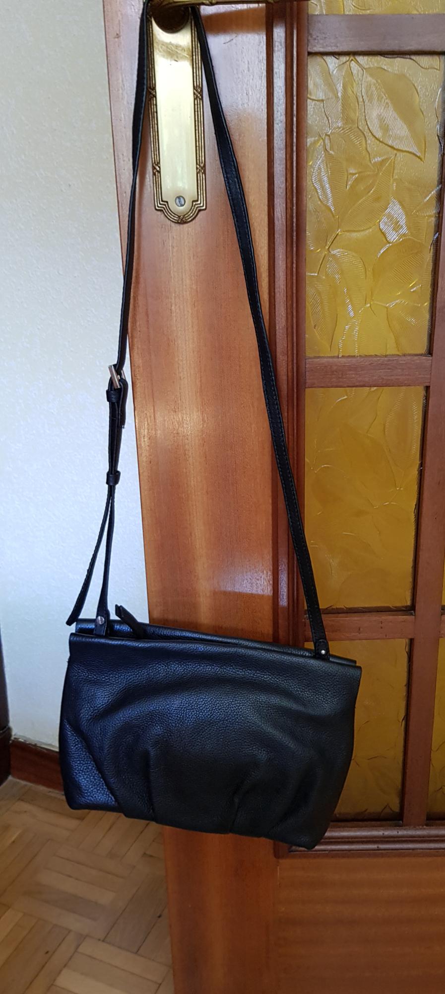 BOLSO BANDOLERA PIEL NEGRO - Image 3