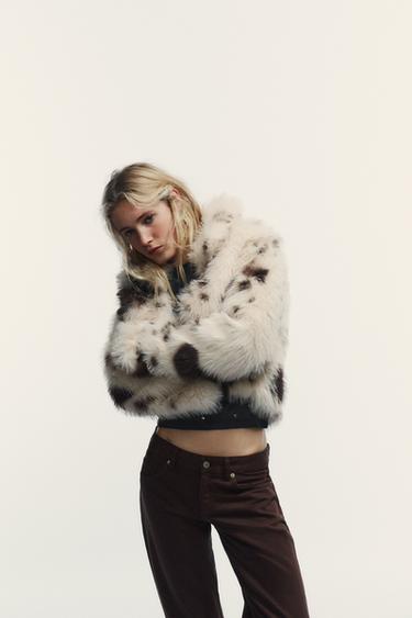 JEAN TRF WIDE LEG TAILLE BASSE - Chocolat de Zara - Image 2