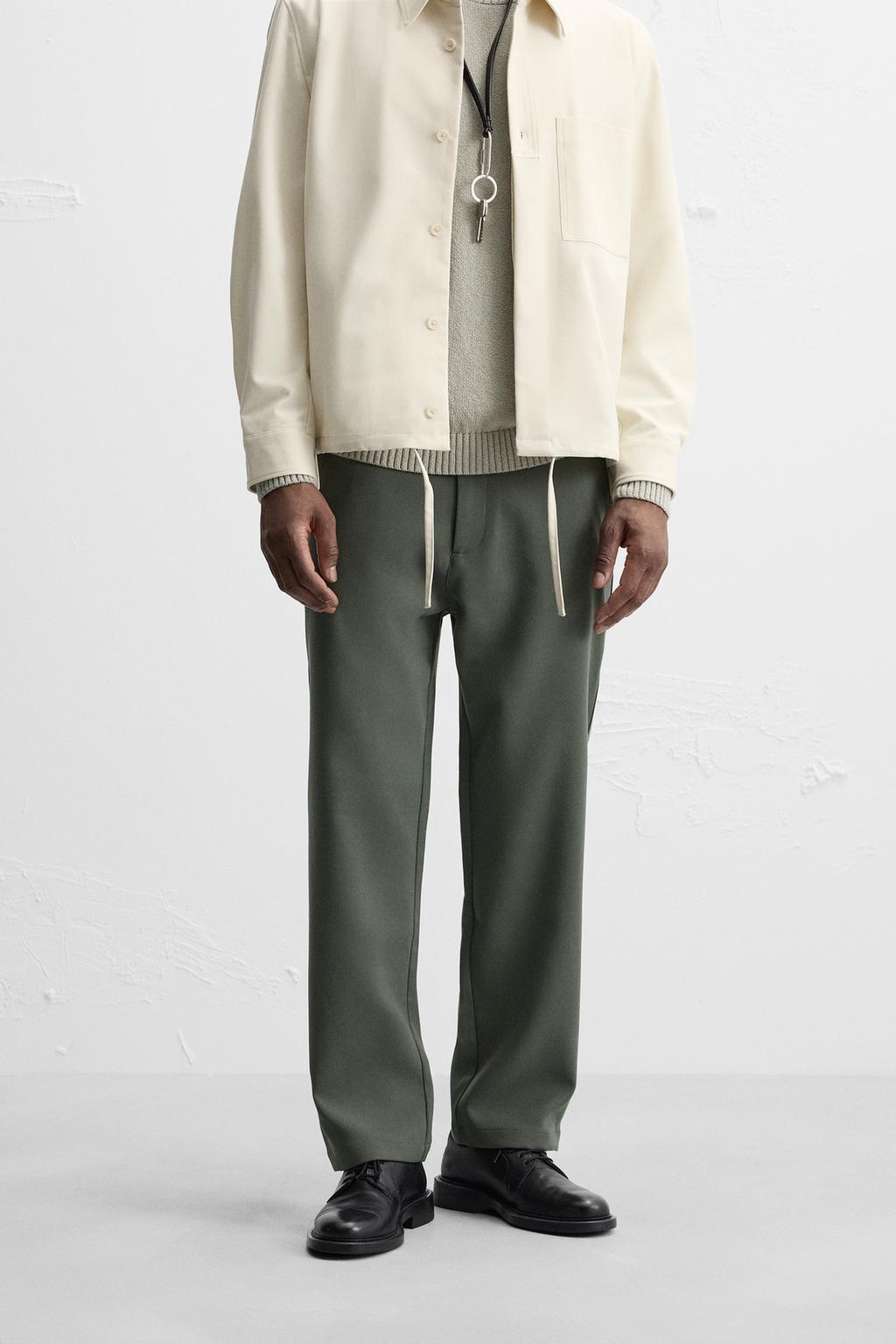 STRAIGHT-LEG TROUSERS