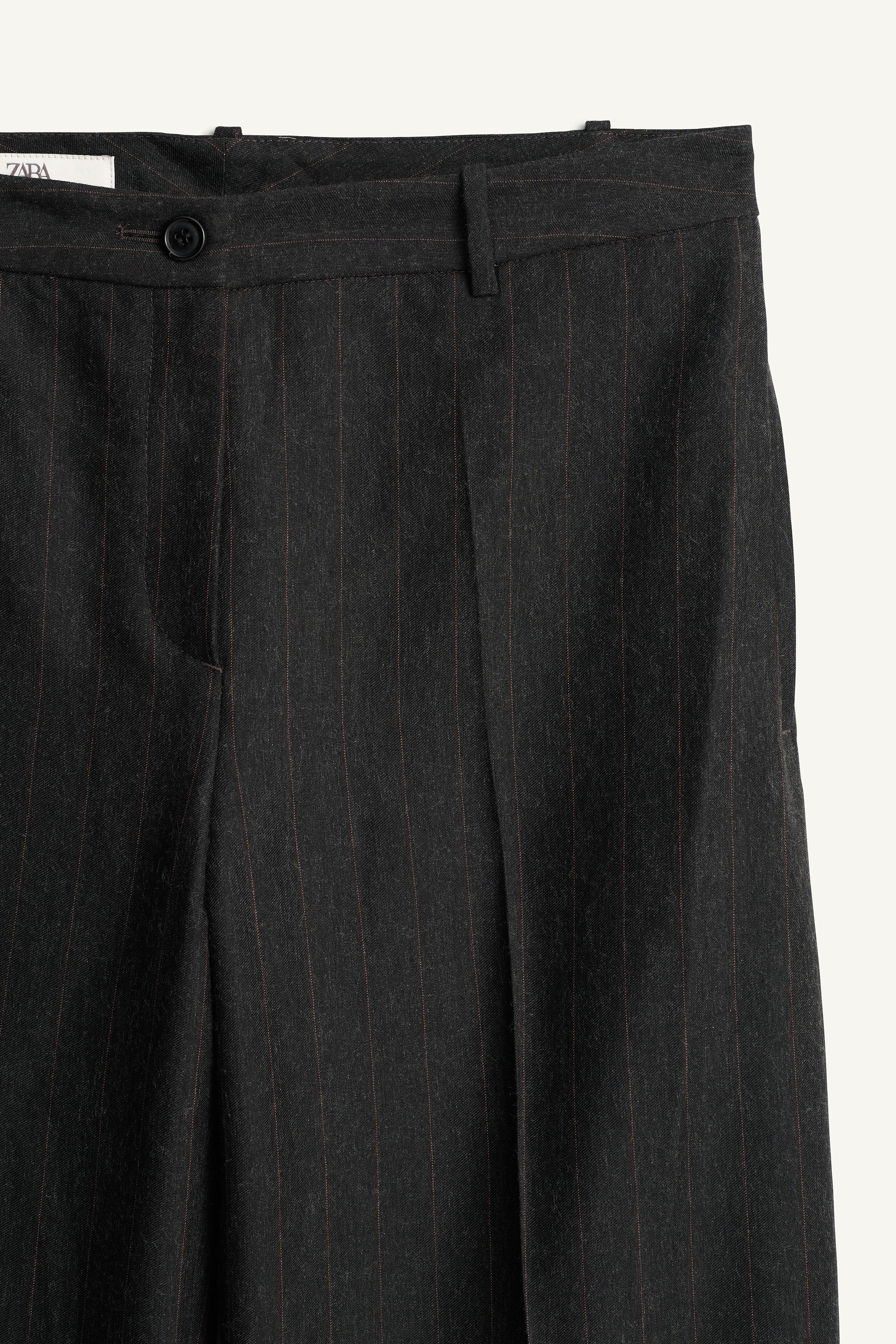 LIMITED EDITION STRIPED PANTS WITH CONTRAST HEM