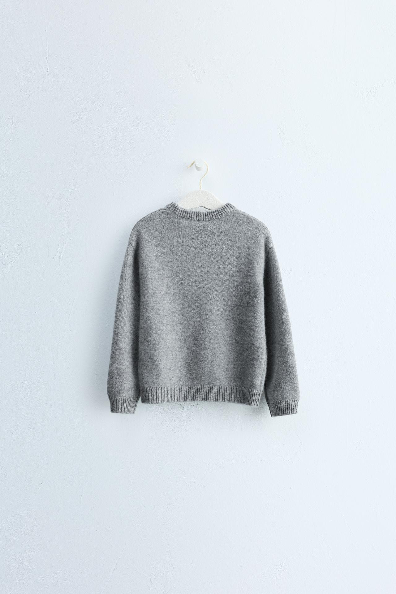 ZARA TIMELESS - 100% CASHMERE JUMPER — Grey