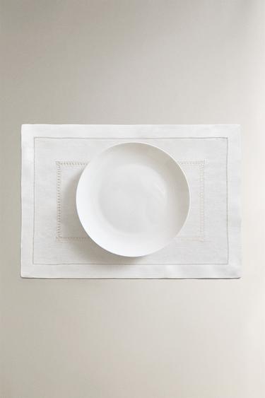 SET DE TABLE LIN ET JOUR ÉCHELLE - Blanc de Zara - Image 4