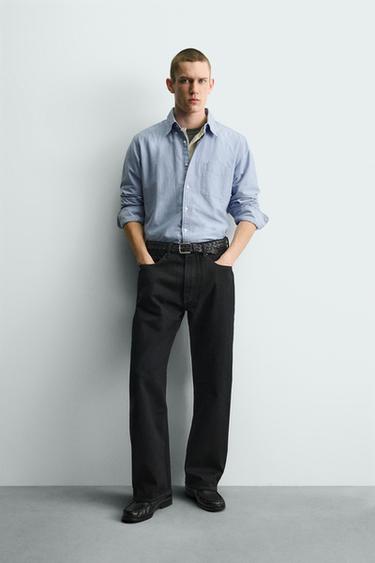 جينز LOOSE FIT - أنثراسيت داكن الخاص بـ Zara - صورة 0