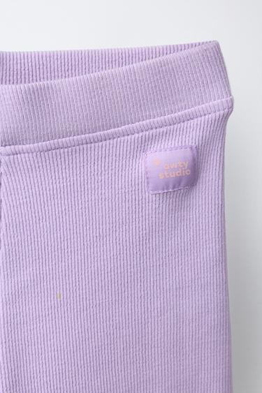 RIBBED CYCLING LEGGINGS - Mauve by Zara - Image 2