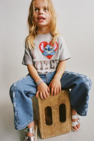 CAMISETA ESTAMPADO BRILLO LILO & STITCH © DISNEY - Gris antracita de Zara