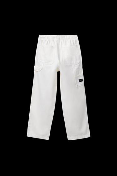CARPENTER JEANS - Ecru by Zara