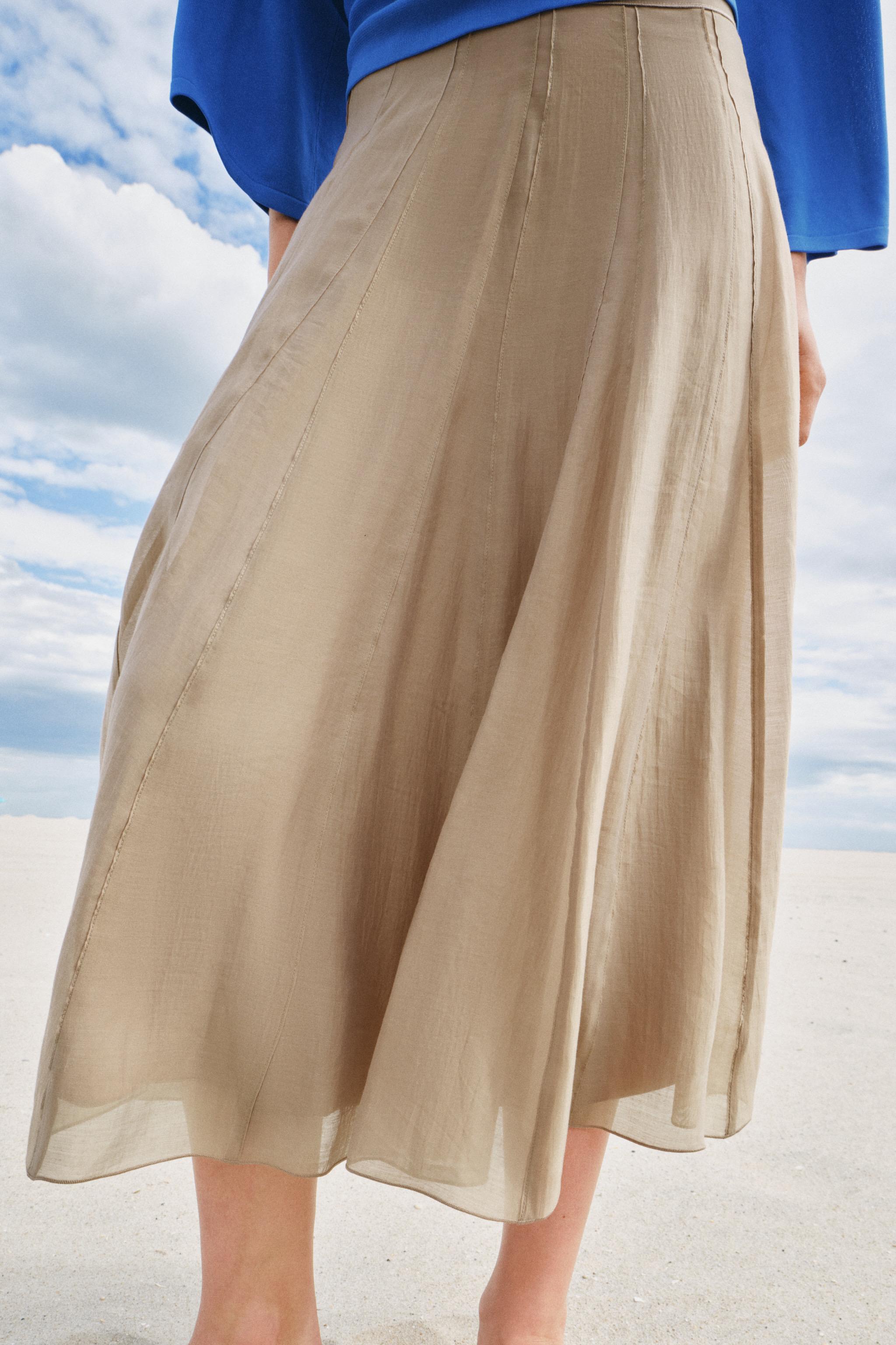 FLOWY COMBINATION SKIRT ZW COLLECTION