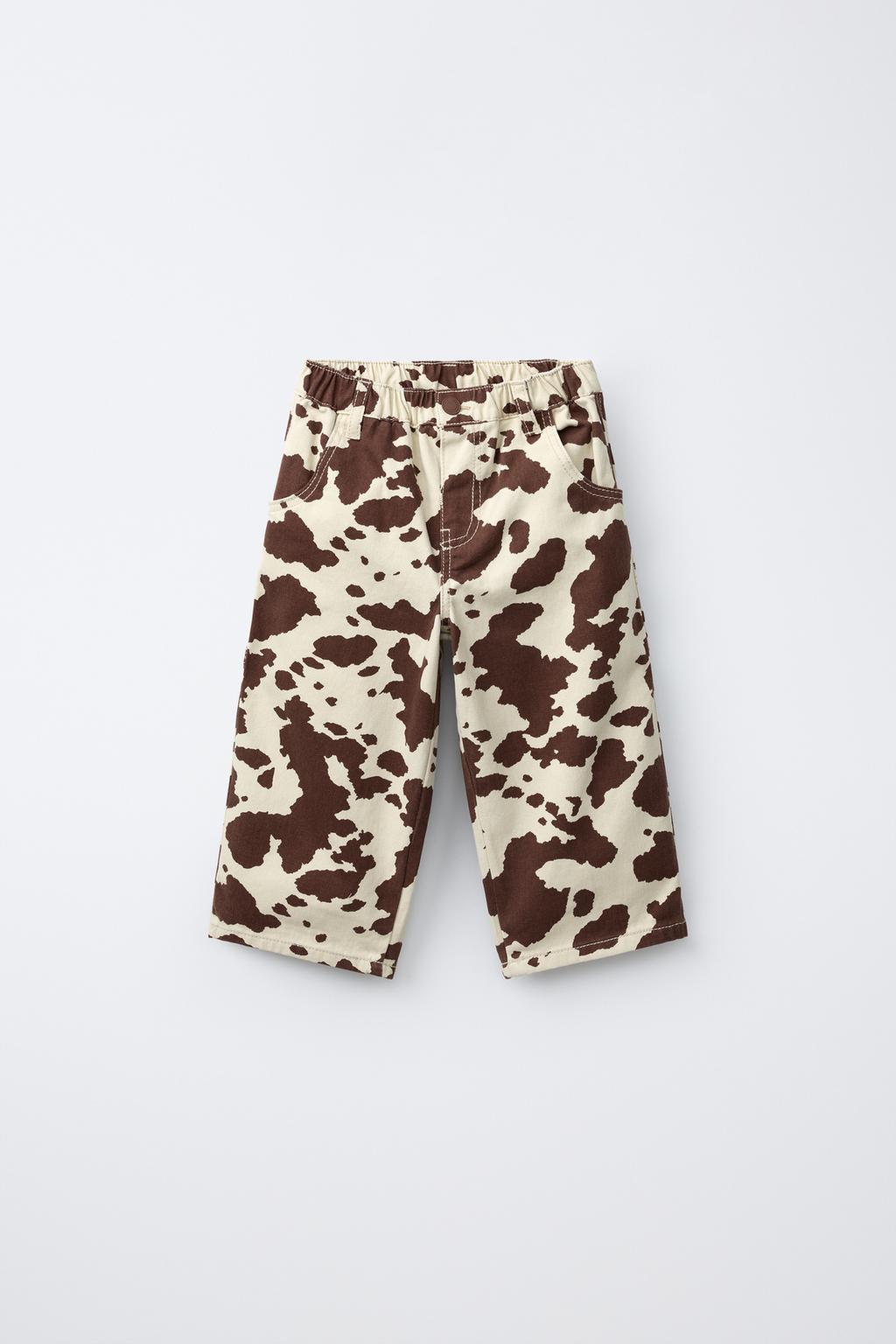 COW PRINT BALLOON TROUSERS
