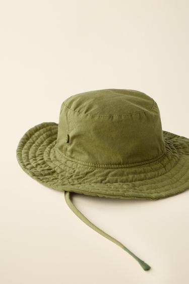 BONNET BUCKET CRÉÉ PAR CARAMEL LONDON X ZARA - Kaki de Zara - Image 1
