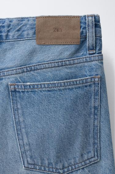 JEAN À JAMBES LARGES À REVERS - Bleu de Zara - Image 3