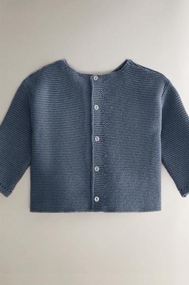 JERSEY DE COTON BÉBÉ RELIEFS BRODÉS - Bleu de Zara - Image 3