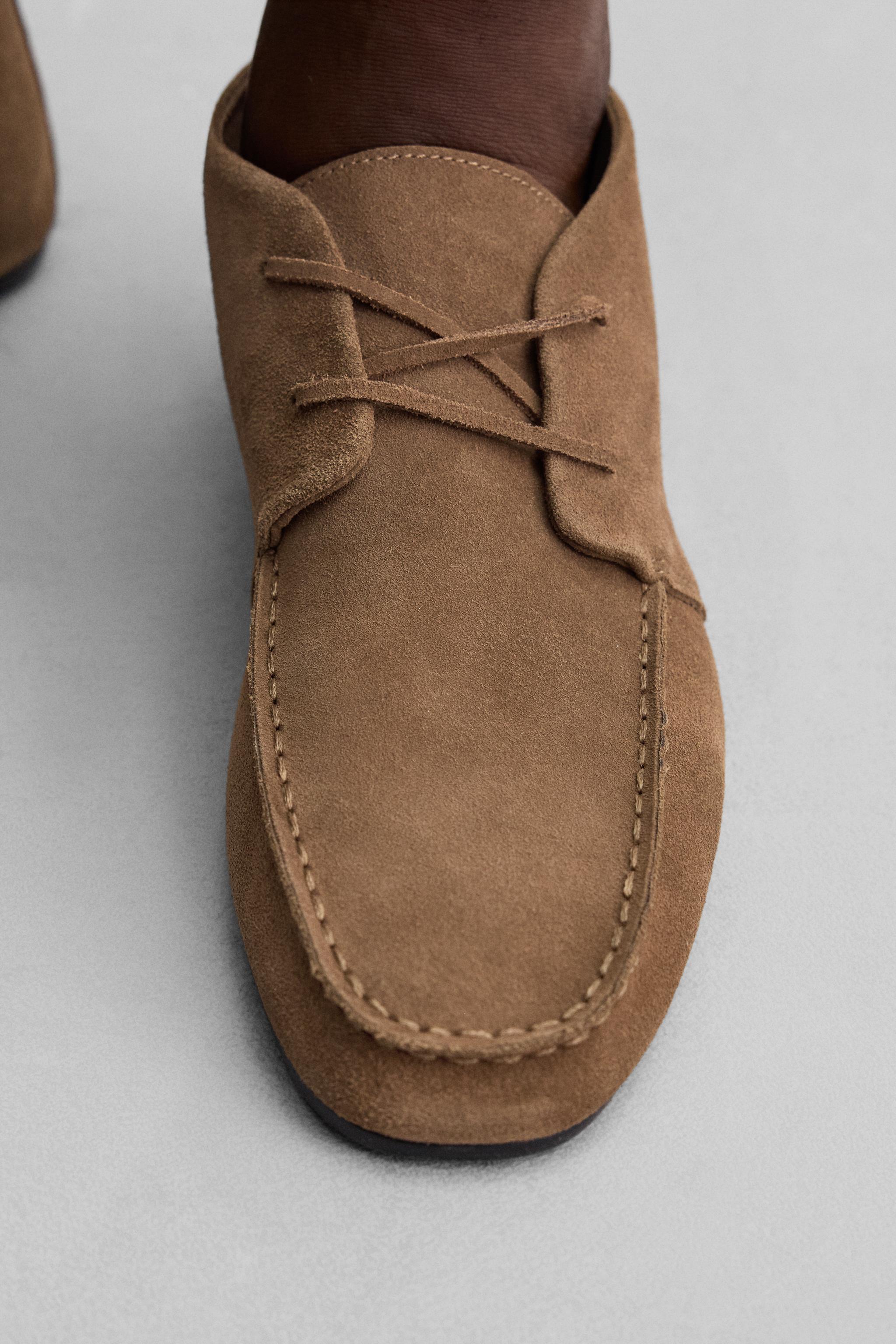 DT MaxMara ★ スエード調レザー ブーツ ALBEN ブラウン SLOW Wear Lion SWL[8958LR]オイルドレザー オックスフォード