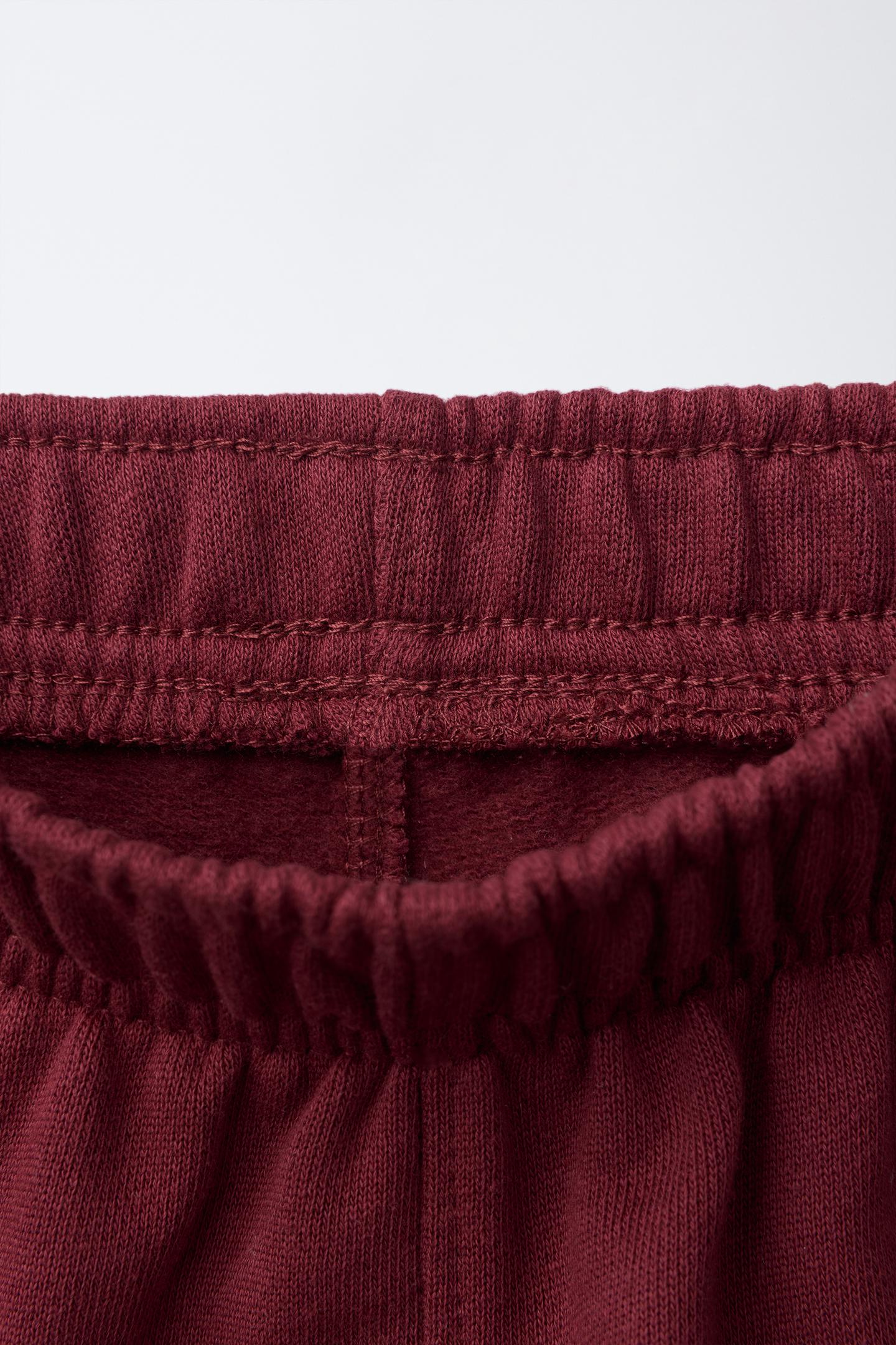 Детские брюки Zara Varsity Barrel, цвет: Бордовый — фото 3