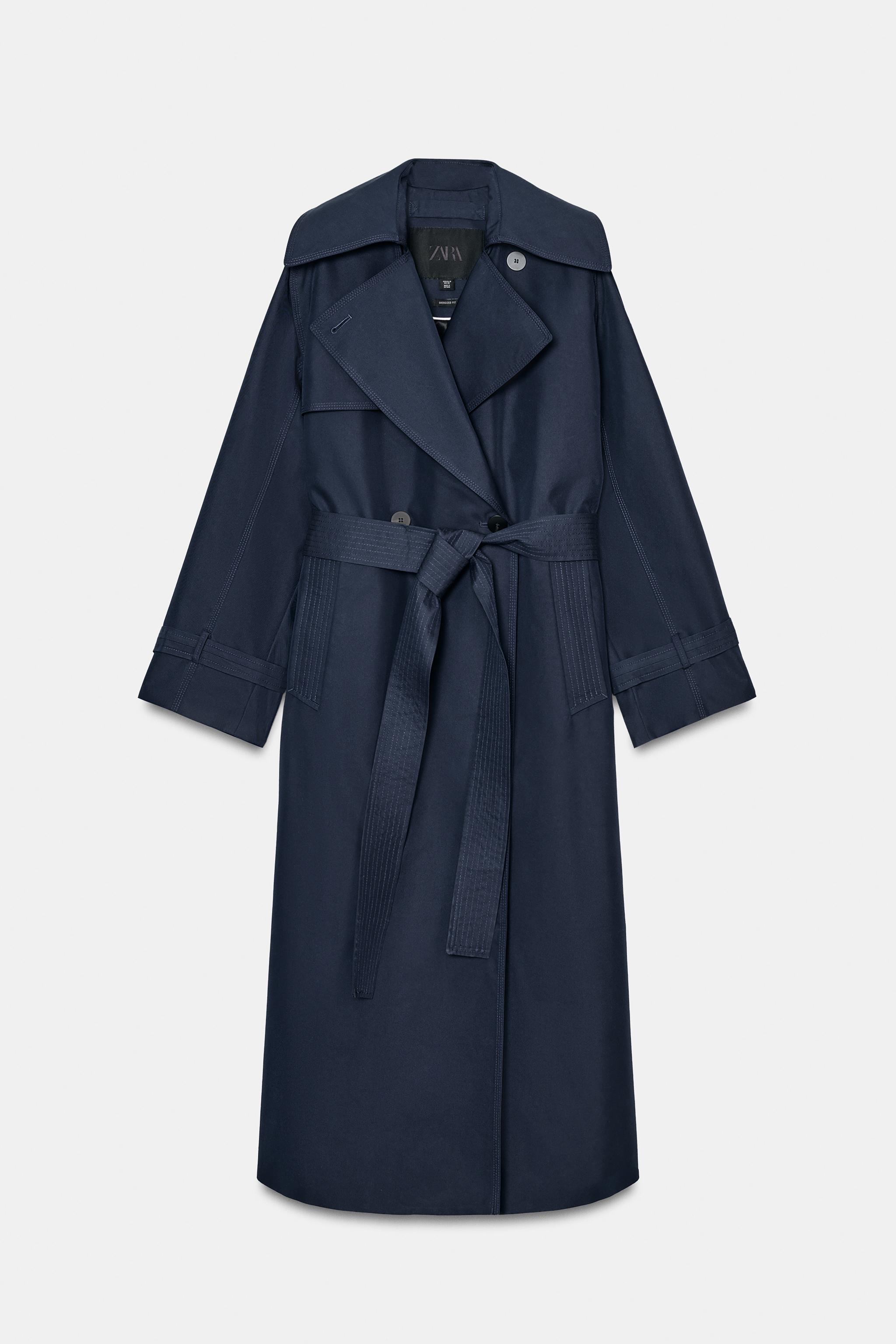OVERSIZED BELTED TRENCH COAT ZW COLLECTION