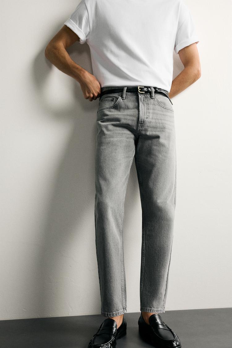 Jeans de corte entallado y cónico 5