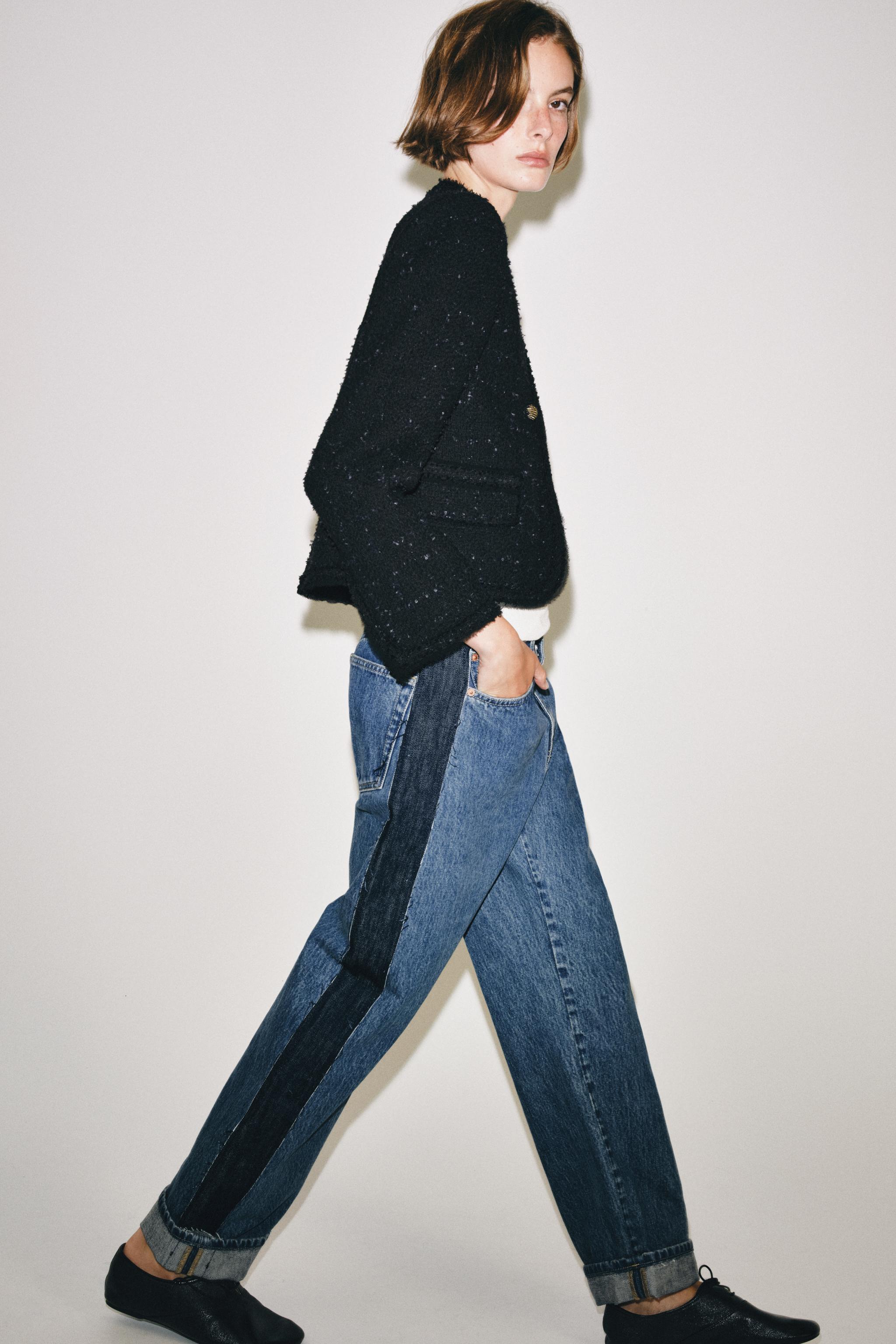 ZW COLLECTION MID-RISE ROLLED UP JEANS