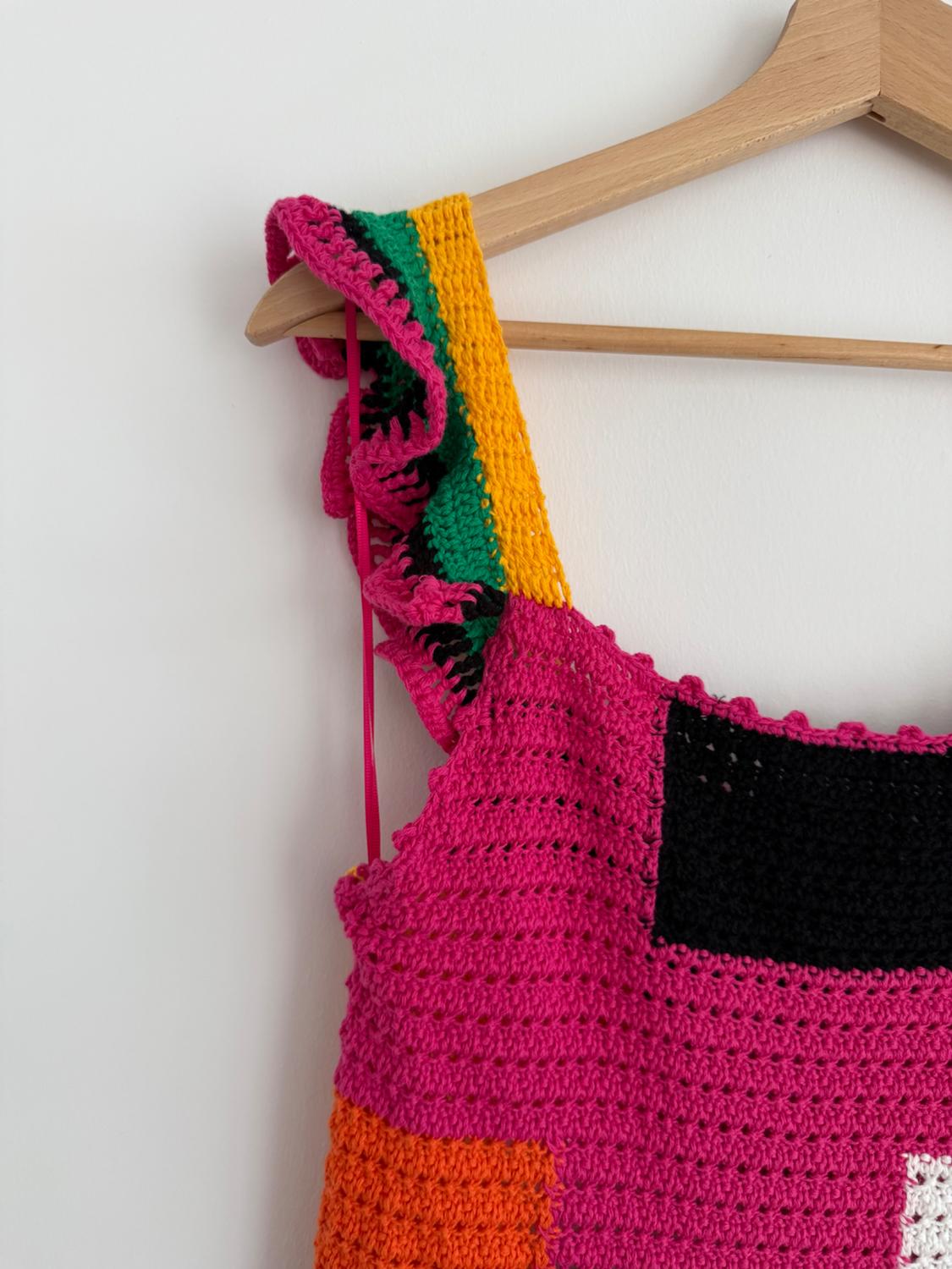 PATCHWORK CROCHET DRESS - LIMITED EDITION - Image 3