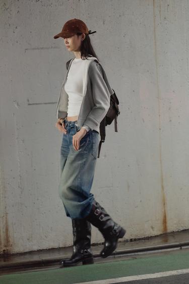 HOODIE - Grey marl by Zara