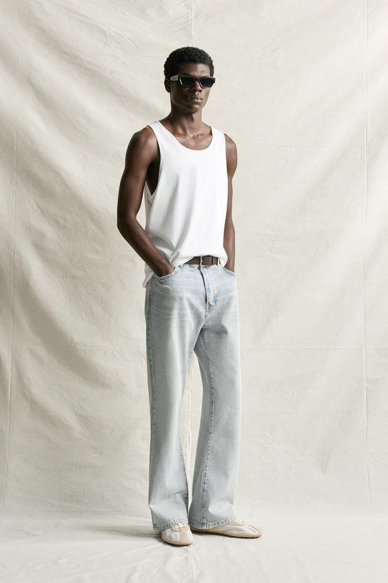 DÉBARDEUR REGULAR FIT MEDIUM WEIGHT - Blanc de Zara - Image 0