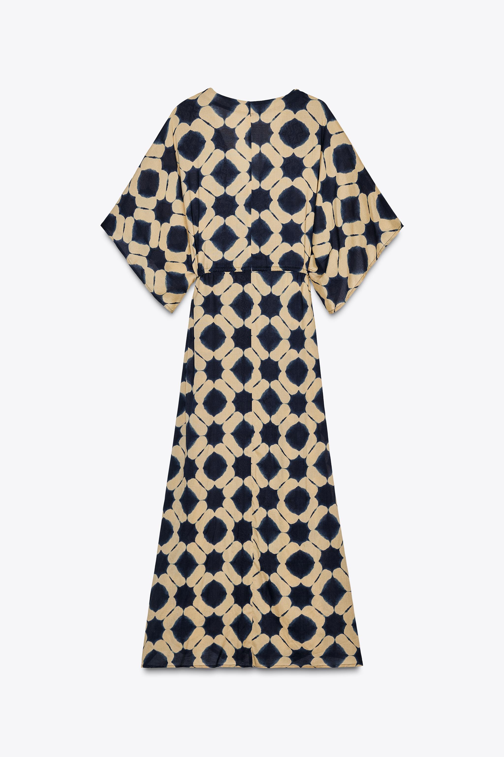 PRINTED CAFTAN DRESS - Multicolored | ZARA United States